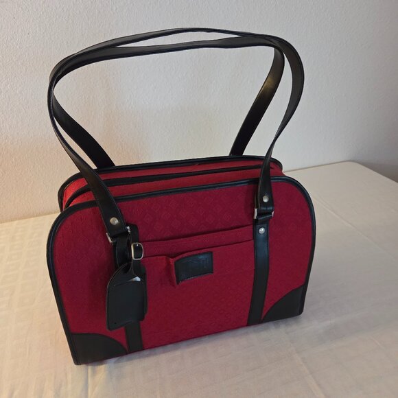 Joy Mangano Handbags - Joy Mangano Weekender Travel Carry On Bag Luggage Lightweight Red 17”w x 12”